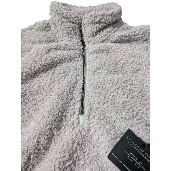 DYI Women's 1/2 Zip Fuzzy Fleece Sweater Steel Gray Size XS - Picture 5 of 5